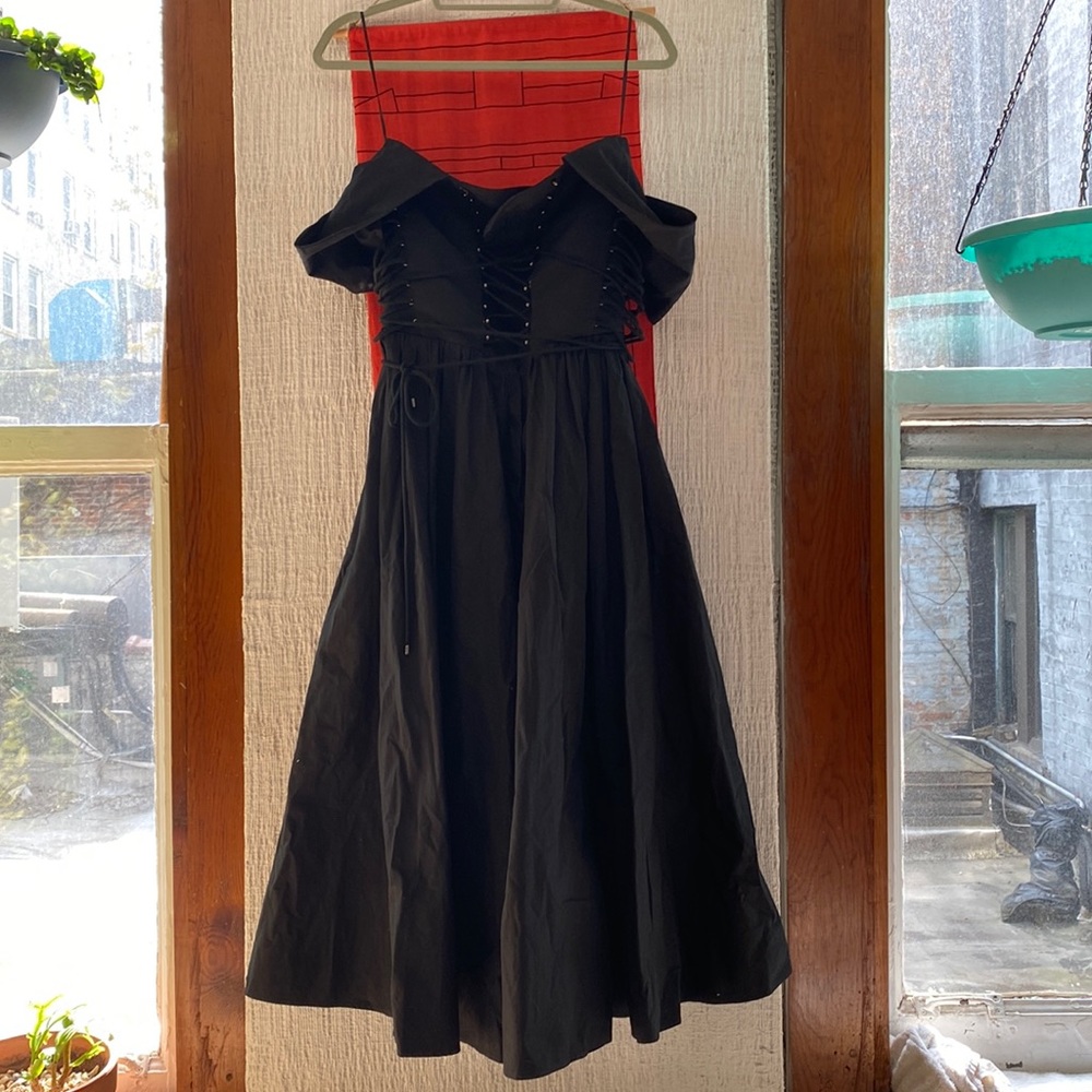 Black corset dress from philosophy di Lorenzo Sp21 collection